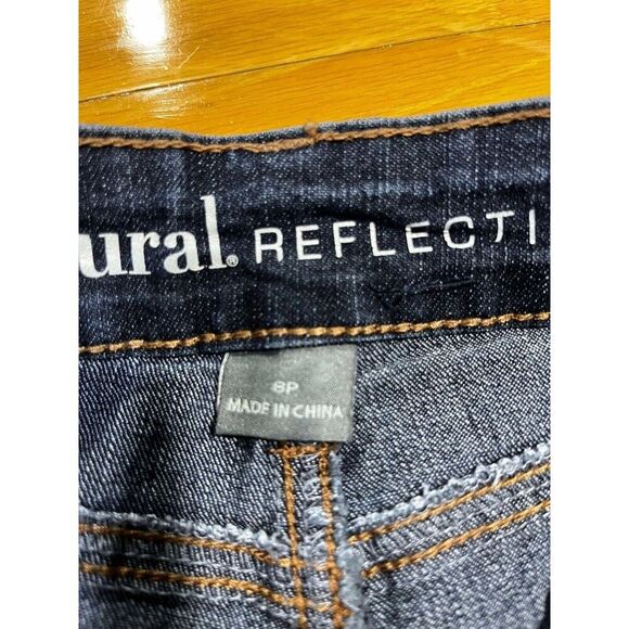 Natural Reflections Jeans Womens 8 Petite Straight Leg Mid Rise Denim Classic - Picture 4 of 9